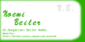 noemi beiler business card
